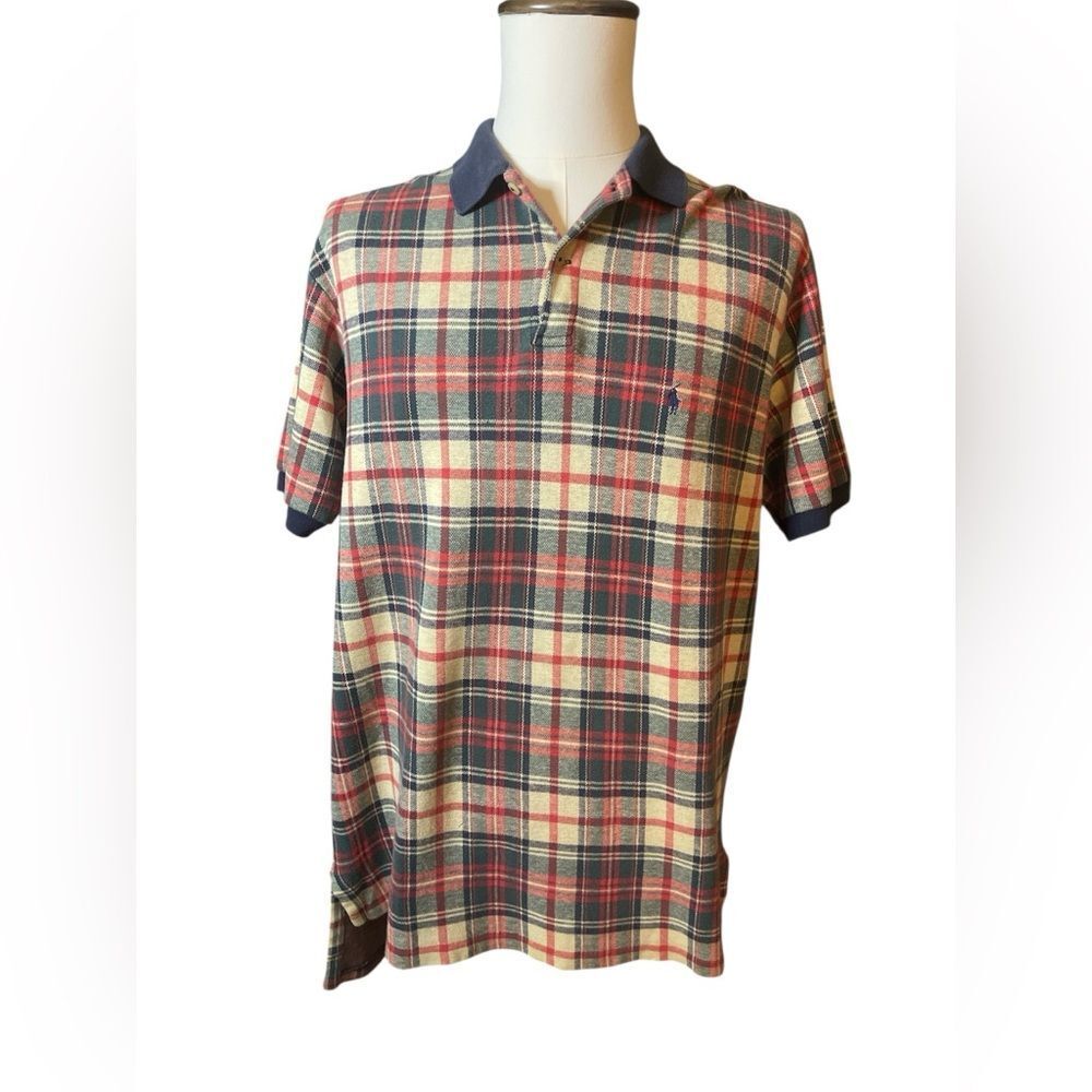 Ralph Lauren Multicolor Plaid Shirt Vintage Polo 90 Tartan Plaid